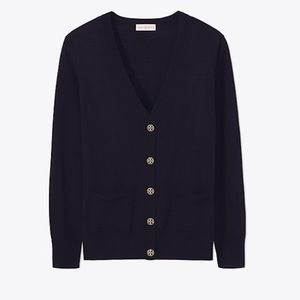 NWOT Tory Burch Madeline Cardigan - Navy